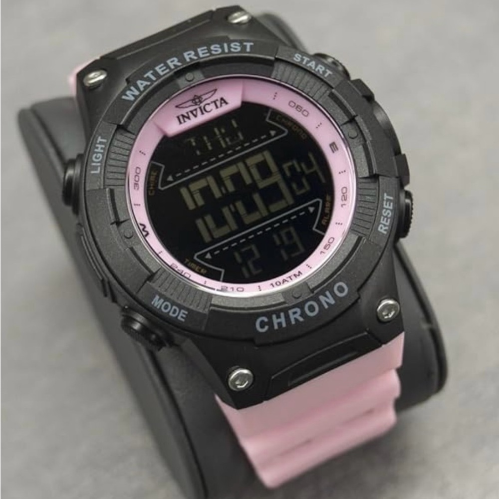 Invicta Men’s Racing Series Pink and Black Digital Watch. New with Warranty. - Picture 3 of 4